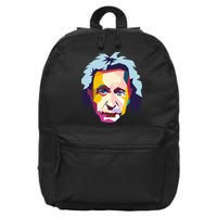 Albert Einstein Pop Art 16 in Basic Backpack