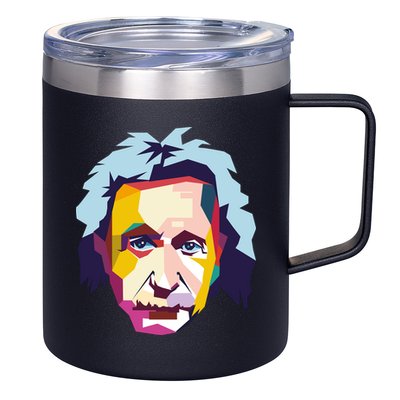 Albert Einstein Pop Art 12oz Stainless Steel Coffee Mug