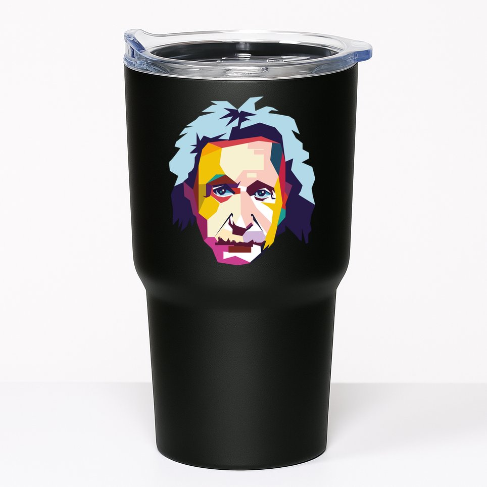 Albert Einstein Pop Art Tumbler