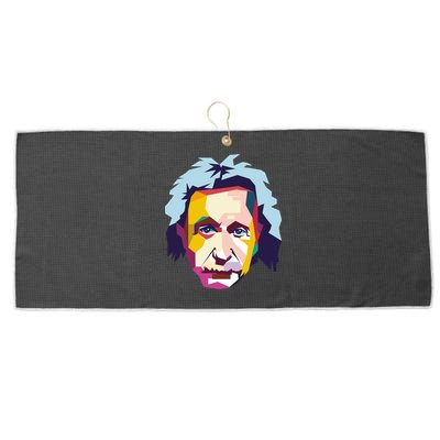 Albert Einstein Pop Art Large Microfiber Waffle Golf Towel