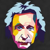Albert Einstein Pop Art Trucker Hat