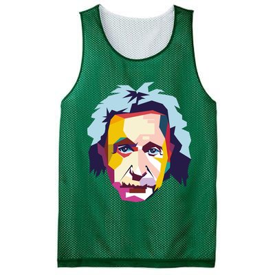Albert Einstein Pop Art Mesh Reversible Basketball Jersey Tank