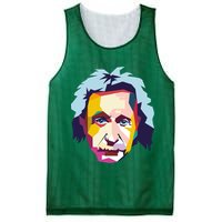 Albert Einstein Pop Art Mesh Reversible Basketball Jersey Tank