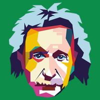 Albert Einstein Pop Art Poster