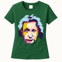 Albert Einstein Pop Art Womens T-Shirt