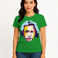 Albert Einstein Pop Art Womens T-Shirt
