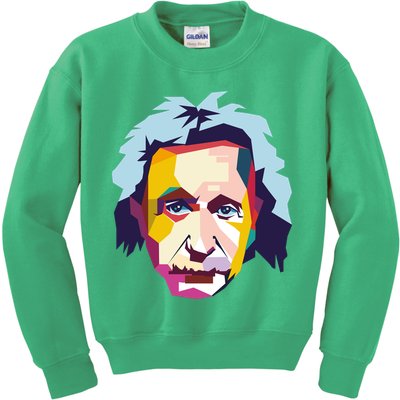 Albert Einstein Pop Art Kids Sweatshirt