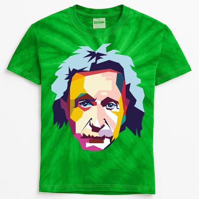 Albert Einstein Pop Art Kids Tie-Dye T-Shirt