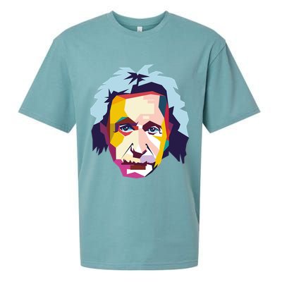 Albert Einstein Pop Art Sueded Cloud Jersey T-Shirt