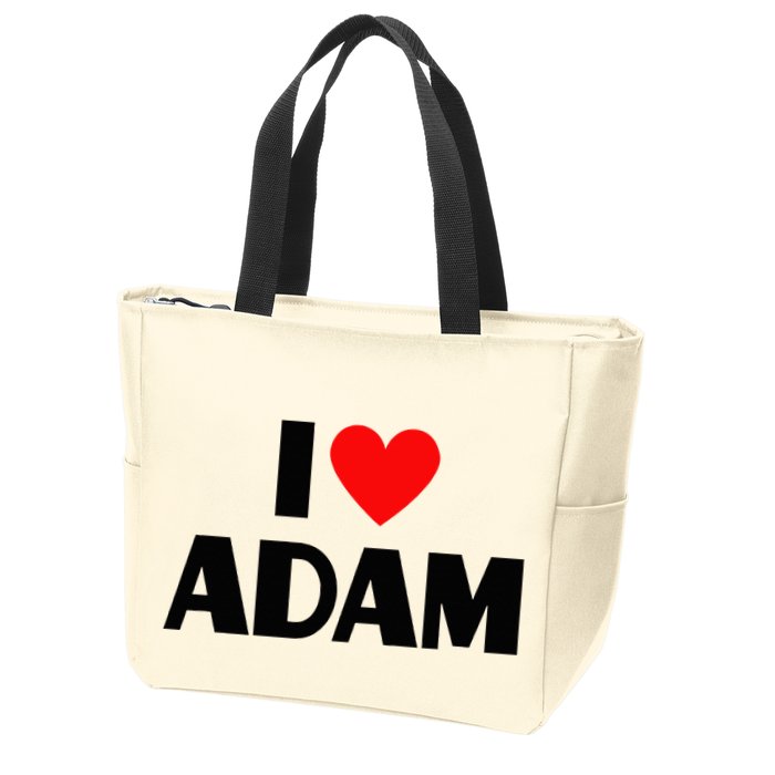Adam Enthusiast Passionate for Adam Zip Tote Bag