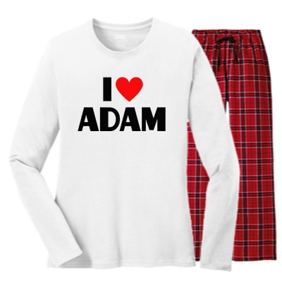 Adam Enthusiast Passionate for Adam Women's Long Sleeve Flannel Pajama Set 