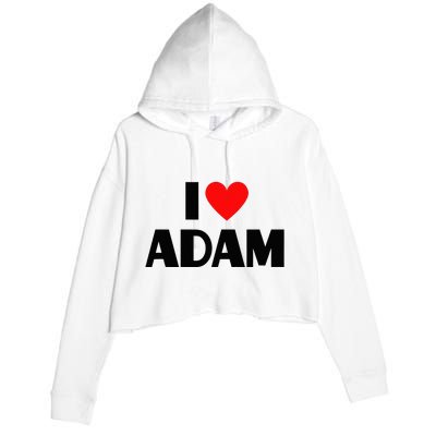 Adam Enthusiast Passionate for Adam Crop Fleece Hoodie