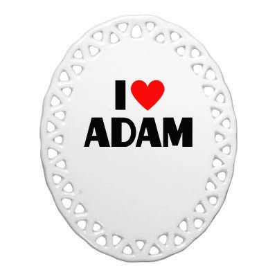 Adam Enthusiast Passionate for Adam Ceramic Oval Ornament