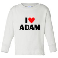 Adam Enthusiast Passionate for Adam Toddler Long Sleeve Shirt