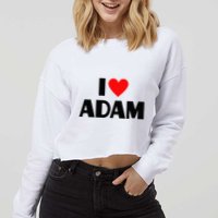 Adam Enthusiast Passionate for Adam Cropped Pullover Crew