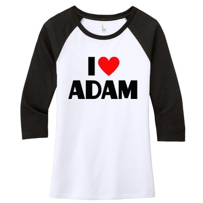 Adam Enthusiast Passionate for Adam Women's Tri-Blend 3/4-Sleeve Raglan Shirt