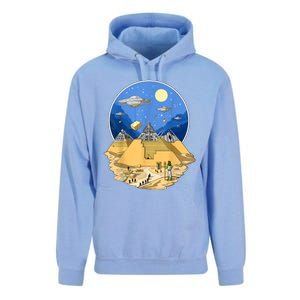 Ancient Egyptian Pyramids Aliens Space UFO Science Fiction Unisex Surf Hoodie