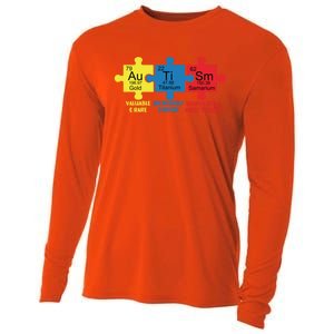 Autism Elets Periodic Table Awareness Asd Gift Cooling Performance Long Sleeve Crew