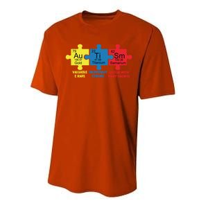 Autism Elets Periodic Table Awareness Asd Gift Performance Sprint T-Shirt