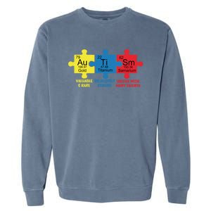 Autism Elets Periodic Table Awareness Asd Gift Garment-Dyed Sweatshirt