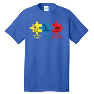 Autism Elets Periodic Table Awareness Asd Gift Tall T-Shirt