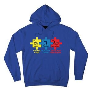 Autism Elets Periodic Table Awareness Asd Gift Tall Hoodie