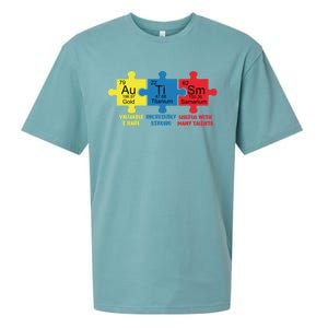 Autism Elets Periodic Table Awareness Asd Gift Sueded Cloud Jersey T-Shirt