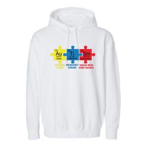 Autism Elets Periodic Table Awareness Asd Gift Garment-Dyed Fleece Hoodie