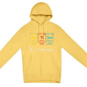 Autism Elets Periodic Table Awareness Asd Gift Premium Pullover Hoodie