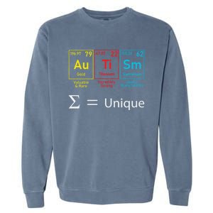 Autism Elets Periodic Table Awareness Asd Gift Garment-Dyed Sweatshirt