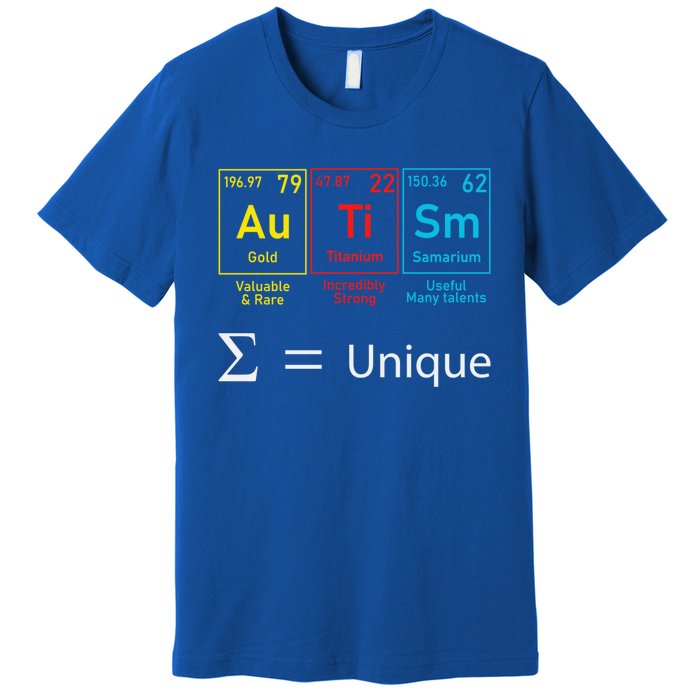 Autism Elets Periodic Table Awareness Asd Gift Premium T-Shirt