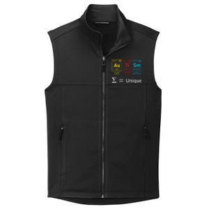 Autism Elets Periodic Table Awareness Asd Gift Collective Smooth Fleece Vest