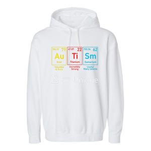 Autism Elets Periodic Table Awareness Asd Gift Garment-Dyed Fleece Hoodie