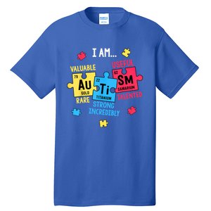 Autism Elets Periodic Table Awareness Asd Great Gift Tall T-Shirt