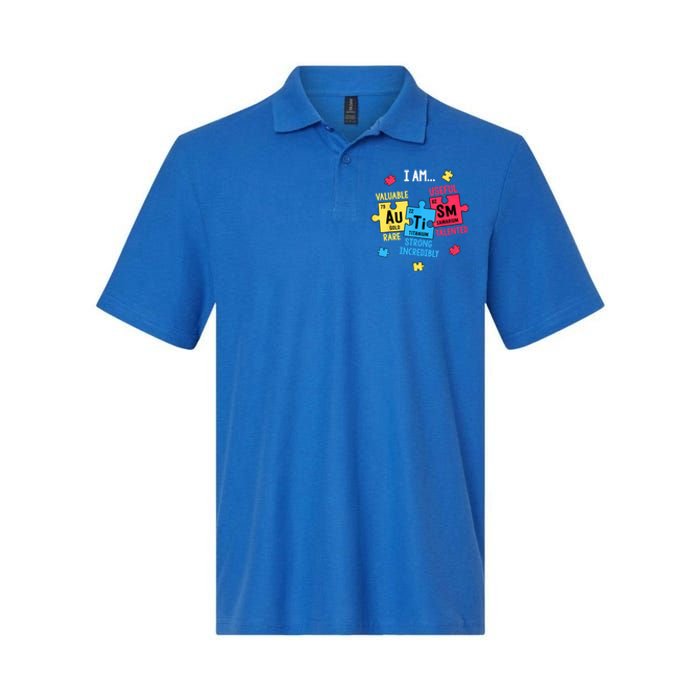 Autism Elets Periodic Table Awareness Asd Great Gift Softstyle Adult Sport Polo