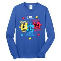 Autism Elets Periodic Table Awareness Asd Great Gift Tall Long Sleeve T-Shirt