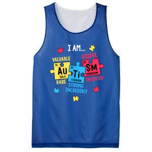 Autism Elets Periodic Table Awareness Asd Great Gift Mesh Reversible Basketball Jersey Tank