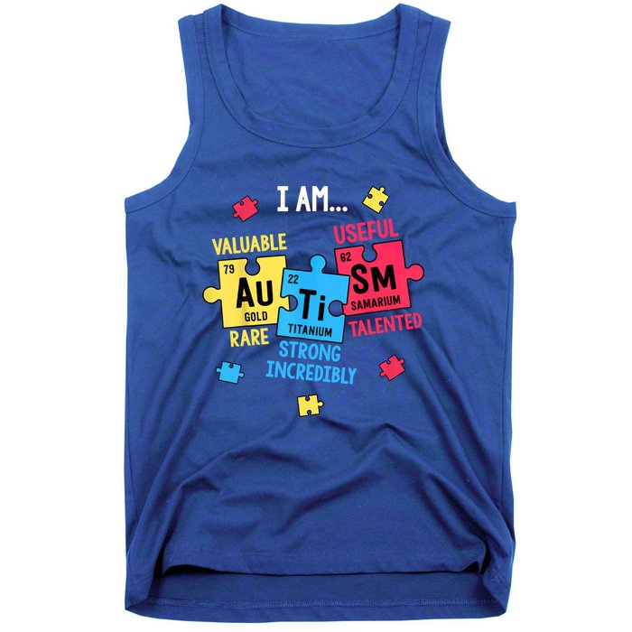 Autism Elets Periodic Table Awareness Asd Great Gift Tank Top