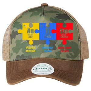 Autism Elets Periodic Table For Chemistry Teacher Gift Legacy Tie Dye Trucker Hat