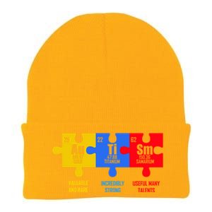 Autism Elets Periodic Table For Chemistry Teacher Gift Knit Cap Winter Beanie