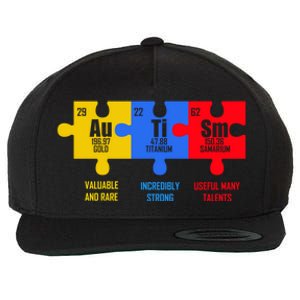 Autism Elets Periodic Table For Chemistry Teacher Gift Wool Snapback Cap