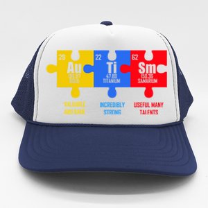 Autism Elets Periodic Table For Chemistry Teacher Gift Trucker Hat