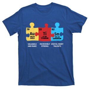 Autism Elets Periodic Table Asd Awareness Aspergers Meaningful Gift T-Shirt