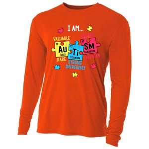 Autism Elets Periodic Table Awareness Asd Funny Gift Cooling Performance Long Sleeve Crew