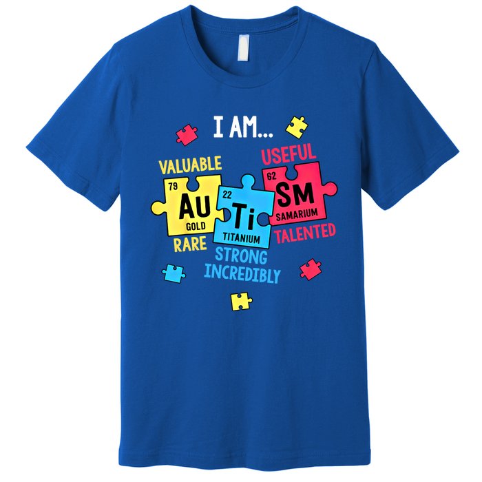 Autism Elets Periodic Table Awareness Asd Funny Gift Premium T-Shirt