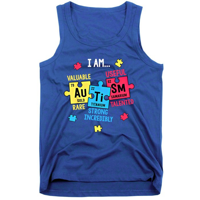 Autism Elets Periodic Table Awareness Asd Funny Gift Tank Top