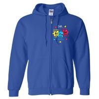 Autism Elets Periodic Table Awareness Asd Funny Gift Full Zip Hoodie