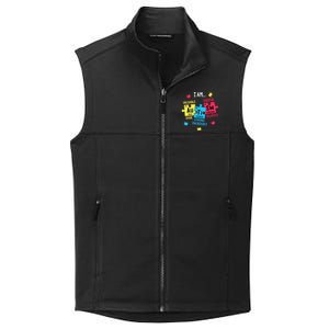 Autism Elets Periodic Table Awareness Asd Funny Gift Collective Smooth Fleece Vest