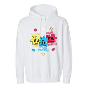 Autism Elets Periodic Table Awareness Asd Funny Gift Garment-Dyed Fleece Hoodie