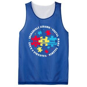 Autism Elets Periodic Table Awareness Asd Great Gift Mesh Reversible Basketball Jersey Tank